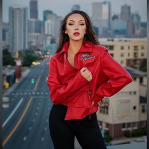 Harley-Davidson Red Genuine Leather Jacket - Worn Twice